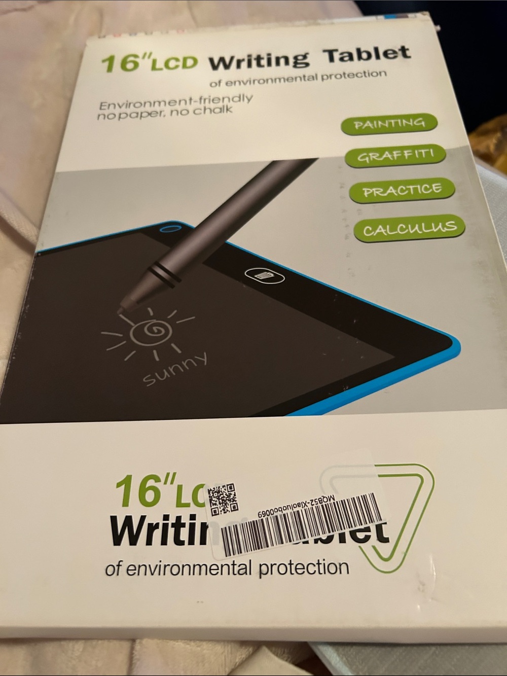 16" LCD Writing Tablet — Blue Digital Notepad